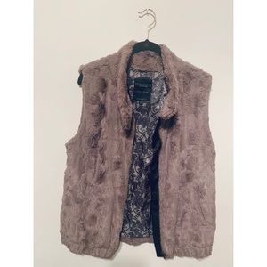 Sanctuary Brown Faux Fur Vest
